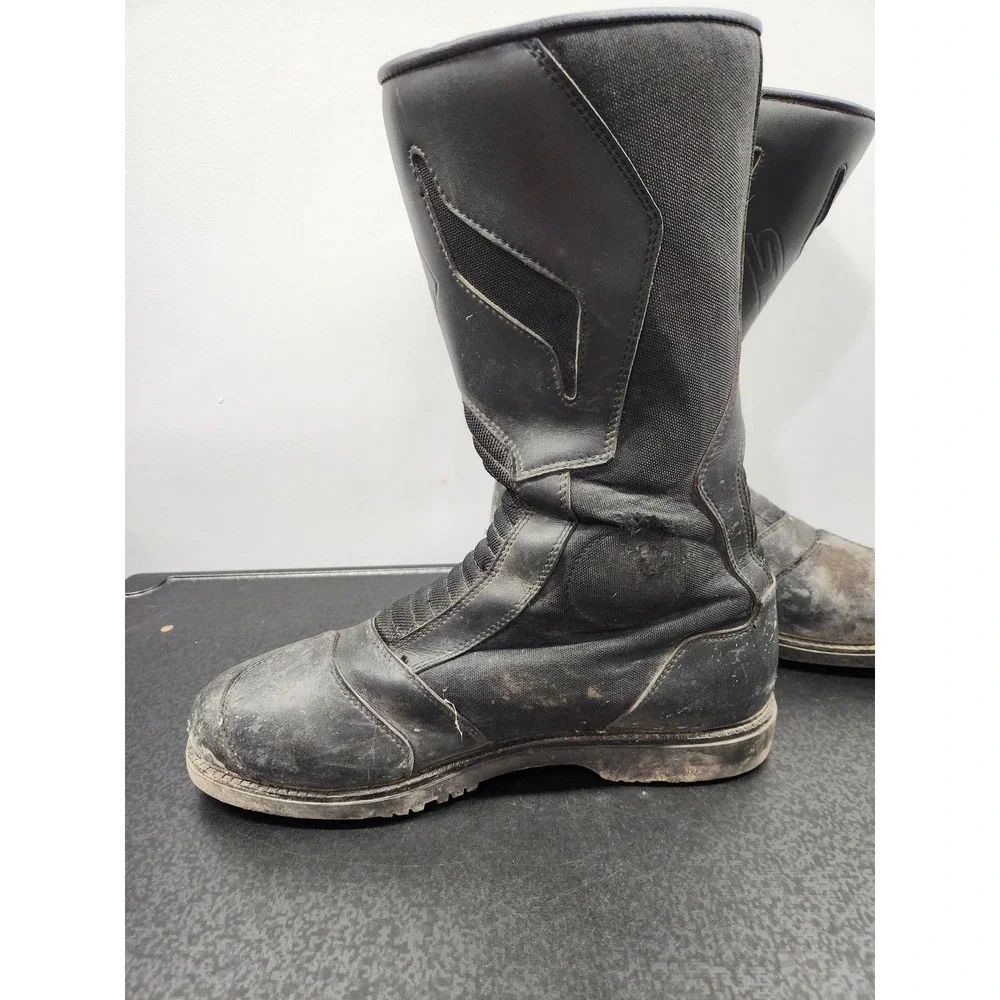 Sidi All Road Motorcycle Boots Men's 14.5 Black Gore-Tex Touring Riding Grunge